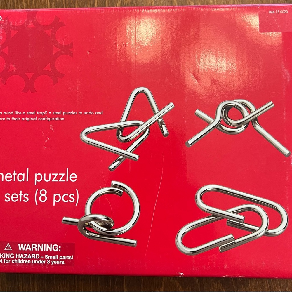 Target Silver Metal Puzzle Set